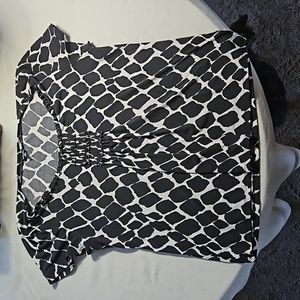 Rafaella XL black and white blouse